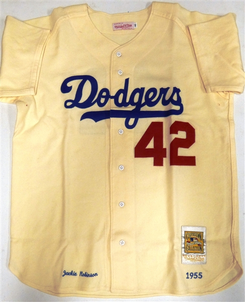 Jackie Robinson 1955 Brooklyn Dodgers Mitchell & Ness Jersey