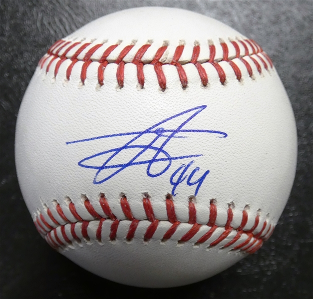 Julio Rodriguez Autographed Baseball