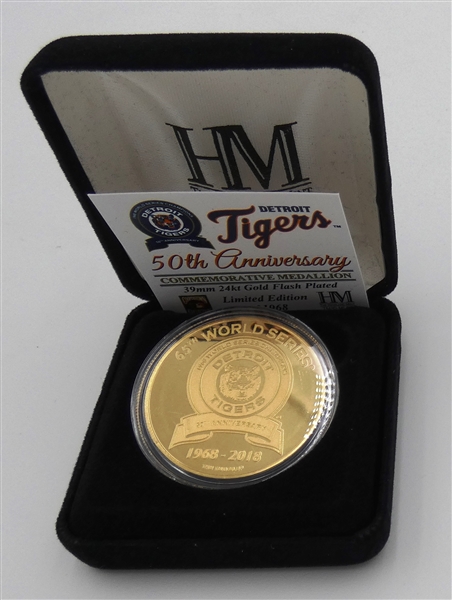 1968 Detroit Tigers 50th Anniversary Medallion