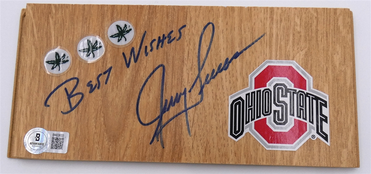 Jerry Lucas Autographed Floorboard