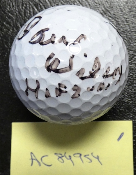 Dave Wilcox Autographed Golf Ball