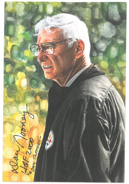 Dan Rooney Autographed Goal Line Postcard