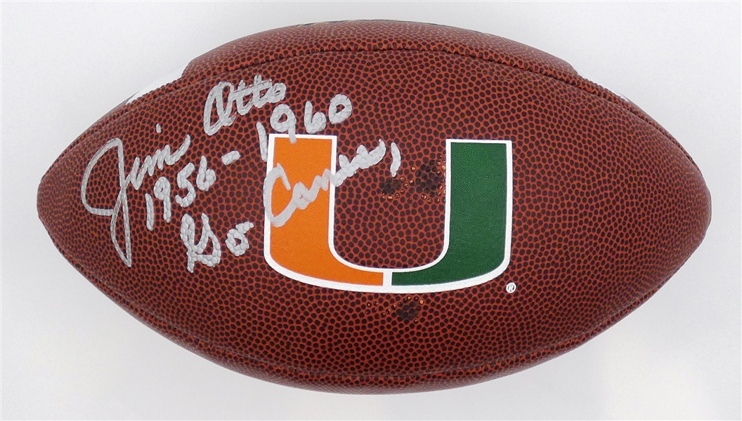 Jim Otto Autographed Miami Football