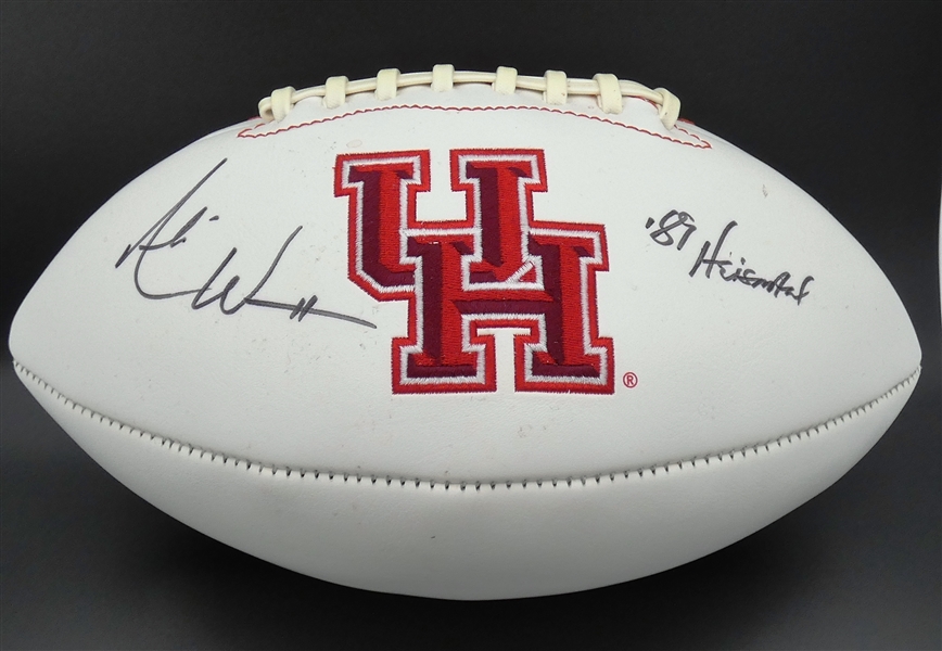 Andre Ware Autographed Houston Football