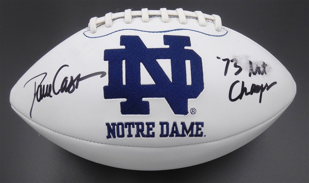 Dave Casper Autographed Notre Dame Football