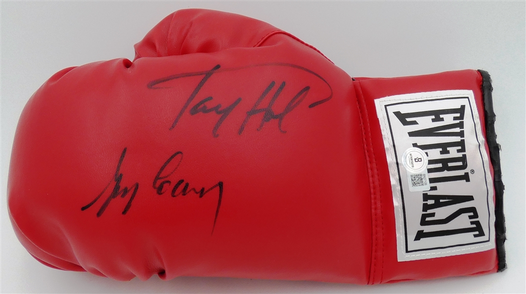 Larry Holmes & Gerry Cooney Autographed Boxing Glove