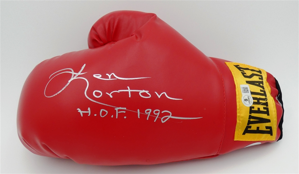 Ken Norton Autographed Boxing Glove