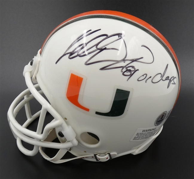 Kellen Winslow, Jr. Autographed Miami Mini Helmet