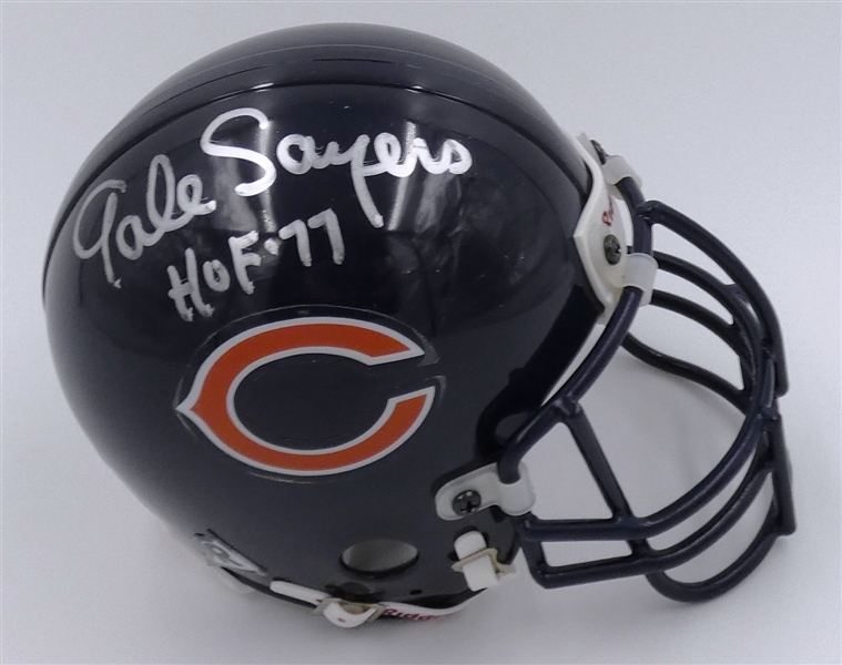 Gale Sayers Autographed Bears Mini Helmet