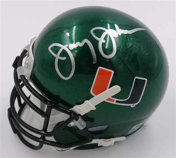 Jimmy Johnson Autographed Miami Mini Helmet