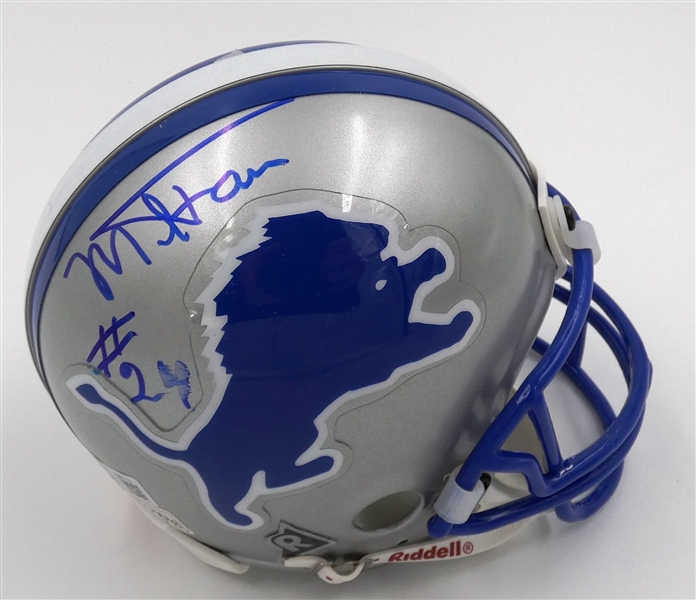 Mel Farr Autographed Lions Mini Helmet