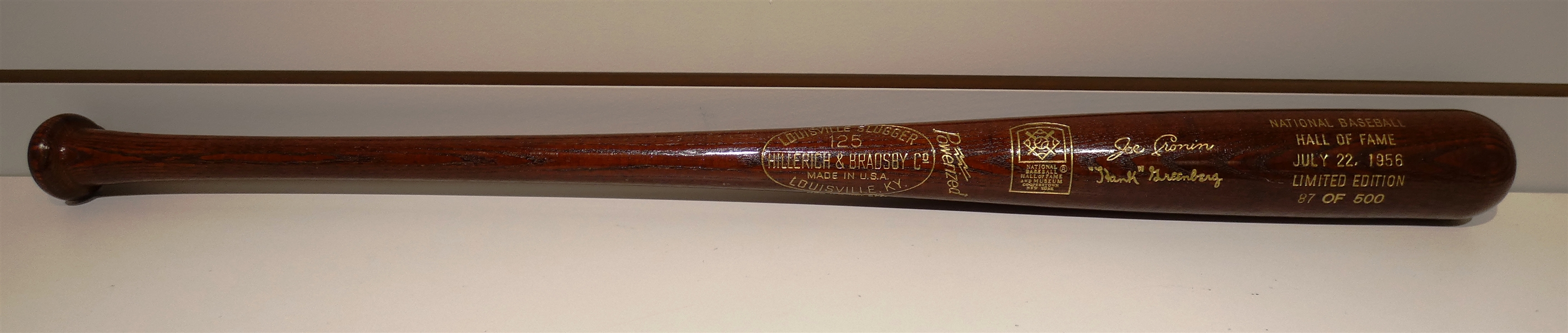 1956 Baseball Hall of Fame Commemorative Bat