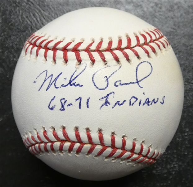 Mike Paul Autographed Baseball