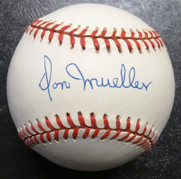 Don Mueller Autographed Baseball