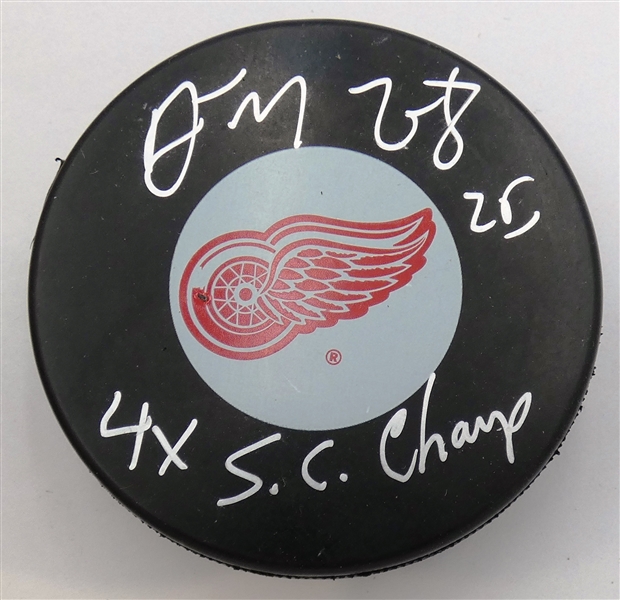 Darren McCarty Autographed Red Wings Puck