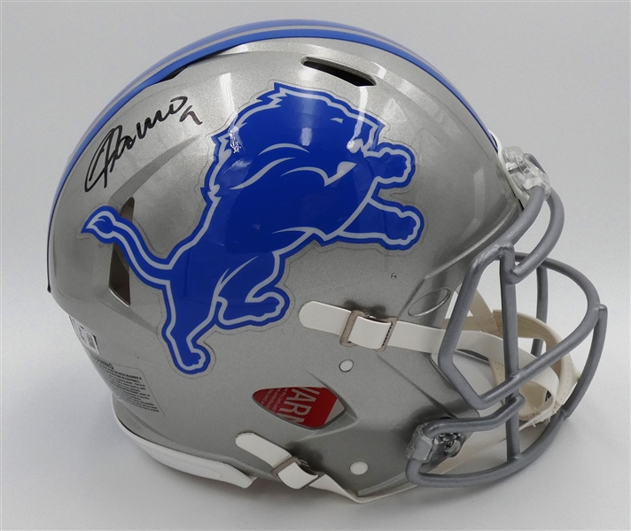 Jameson Williams Autographed Lions Full Size Authentic Helmet