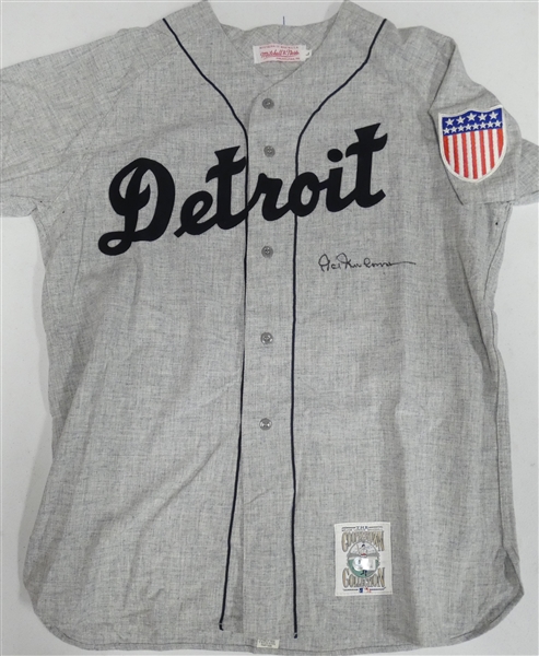 Hal Newhouser Autographed Tigers Mitchell & Ness Jersey