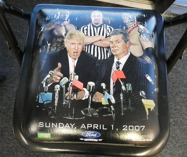 Wrestlemania 23 Folding Chair Trump McMahon