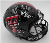 Wes Welker Autographed Texas Tech Full Size Replica Helmet