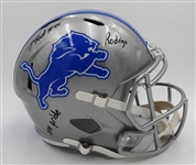 Malcolm Rodriguez Autographed Lions Full Size Replica Helmet