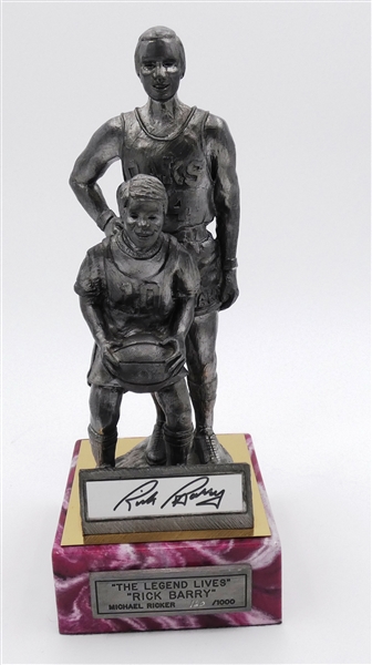 Rick Barry Autographed Pewter Michael Ricker Figurine