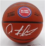 Dennis Rodman Autographed Pistons Basketball