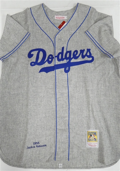 Jackie Robinson 1955 Brooklyn Dodgers Mitchell & Ness Jersey