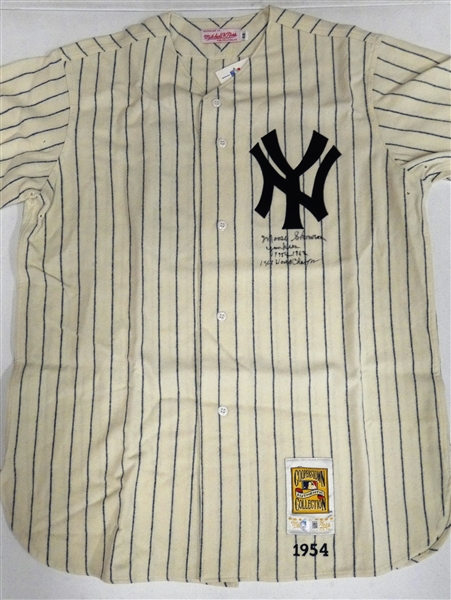 Moose Skowron Autographed 1954 Yankees Mitchell & Ness Jersey