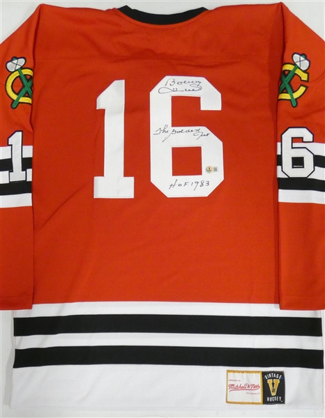 Bobby Hull Autographed Blackhawks Mitchell & Ness Jersey