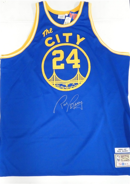 Rick Barry Autographed 1966/67 Warriors Mitchell & Ness Jersey