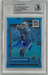 Jameson Williams Autographed 2022 Donruss Optic Rookie Card