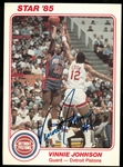 Vinnie Johnson Autographed 5x7 1985 Star Card