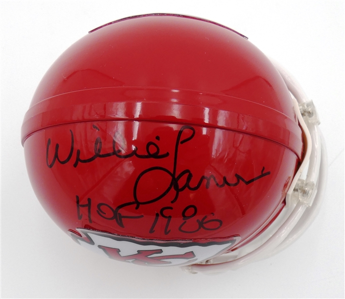 Willie Lanier Autographed Chiefs Mini Helmet