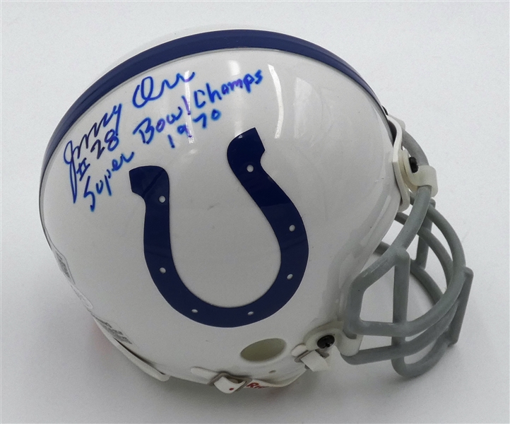 Jimmy Orr Autographed Colts Mini Helmet