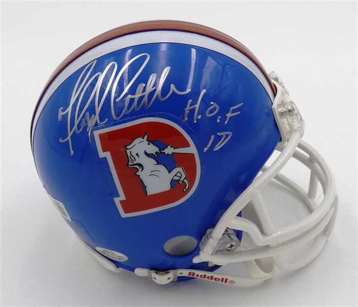 Floyd Little Autographed Broncos Mini Helmet