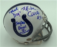 Mike Curtis Autographed Colts Mini Helmet