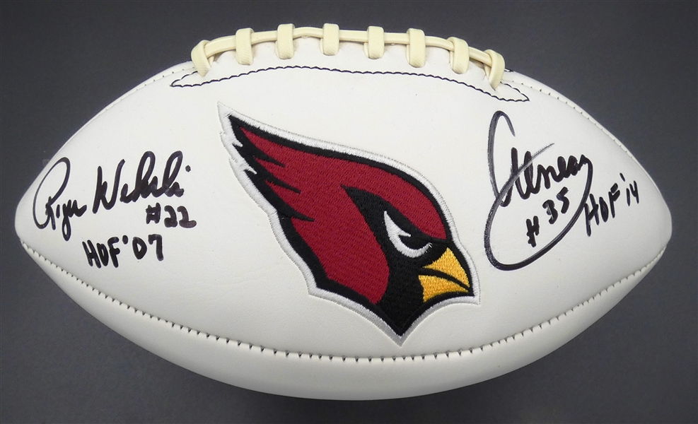 Roger Wehrli & Aenas Williams Autographed Cardinals Football