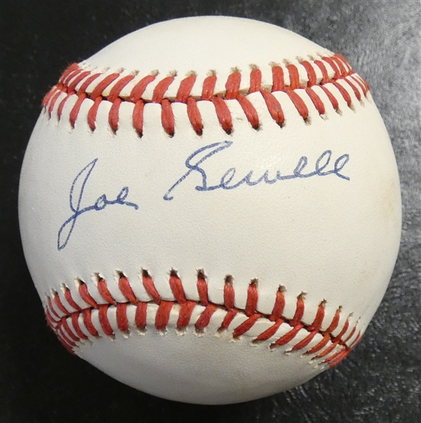 Joe Sewell Autographed Baseball