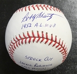 Bobby Shantz Autographed Inscribed Baseball