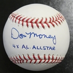 Don Money Autographed Baseball