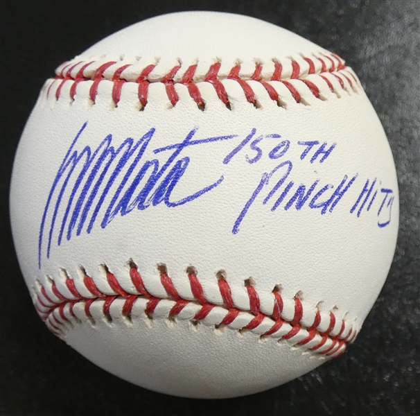 Manny Mota Autographed Baseball