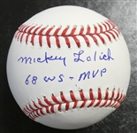 Mickey Lolich Autographed Baseball w/ 68 WS MVP
