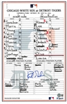 Kirk Gibson Autographed 7/10/2003 Lineup Card