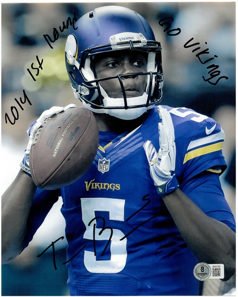 Teddy Bridgewater Autographed 8x10