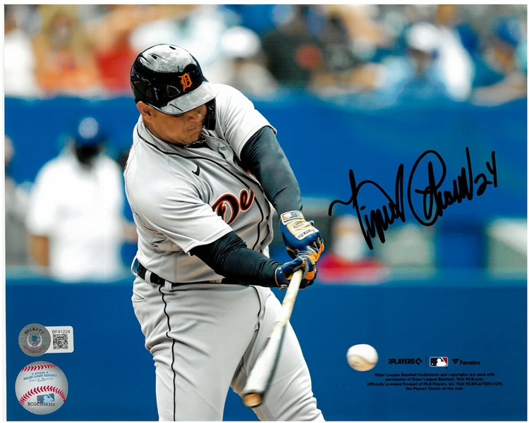 Miguel Cabrera Autographed 8x10 500th HR