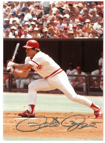 Pete Rose Autographed 3.5x5 Photo