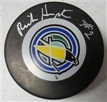Rick Hampton Autographed Seals Puck