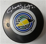 Charlie Hodge Autographed Seals Puck