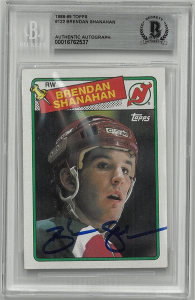 Brendan Shanahan Autographed 1988/89 Topps Rookie Card