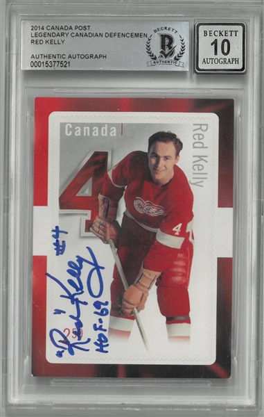 Red Kelly Autographed 2014 Canada Post